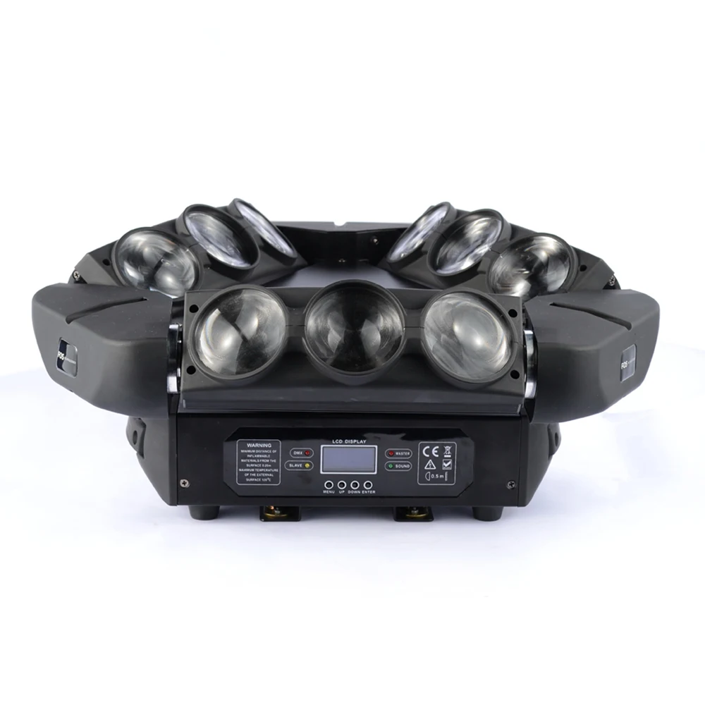 Large Size Spider Mobile Lighting 9pcs*12w LED Triangle Spider Moving Head Light  Beam Dj Light For Disco Club Event