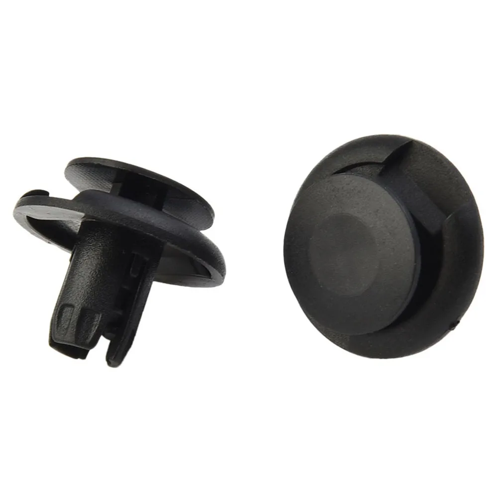 

50Pcs Plastic Push Pin 8mm Hole Rivet Fastener Clips For Car Bumper Door Trim Convenient Black Accessory Parts