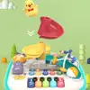 Baby Piano Learning Toy Educational Baby Activity Table with Piano Ball Slide Musical Instruments for 1-3 Year Old for Early 4