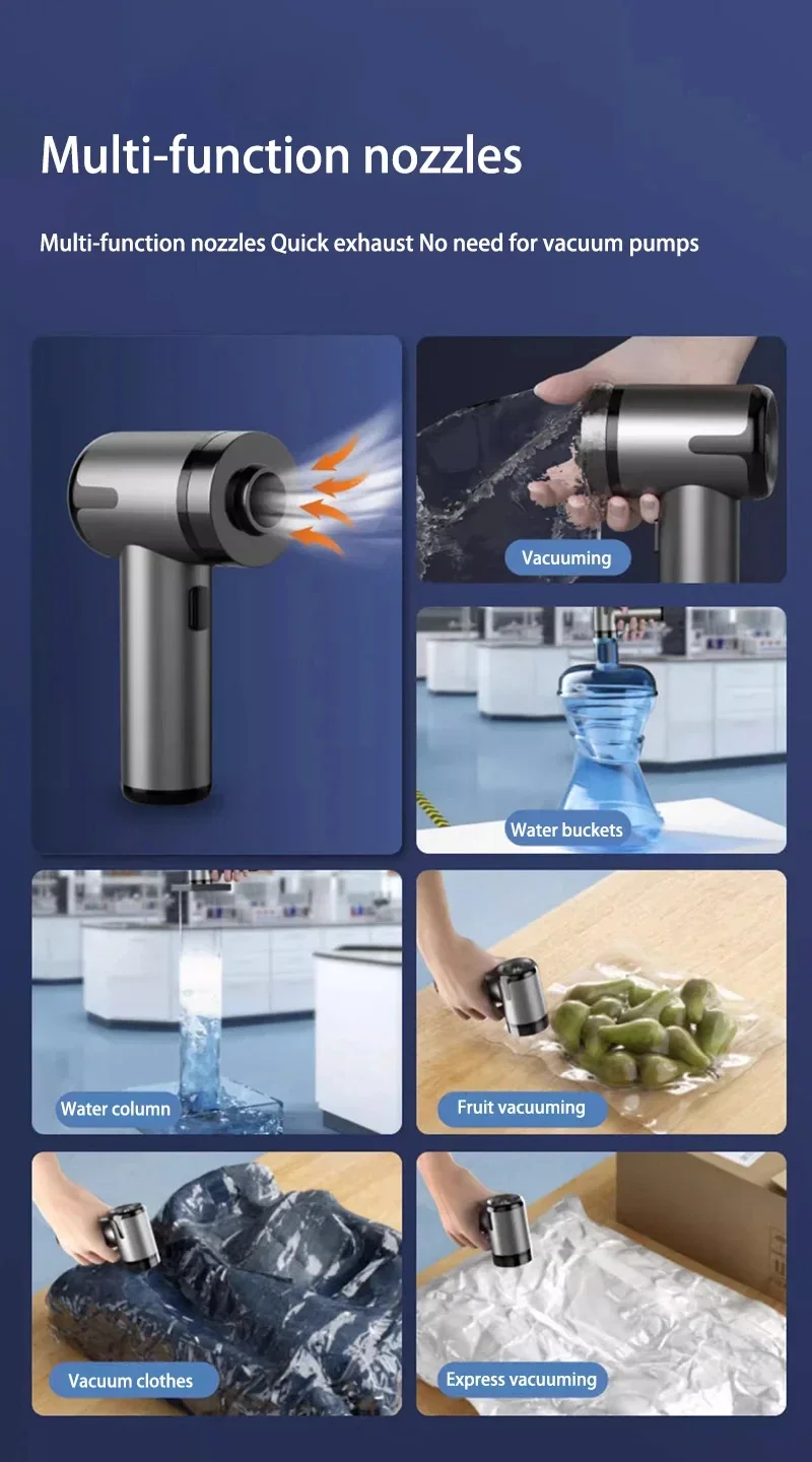 Description Picture 5 of item1995000PA 5 in 1 Car Vacuum Cleaner Powerful Cleaning Machine Wireless Portable Vacuum Cleaner Home For Home Appliance Car New