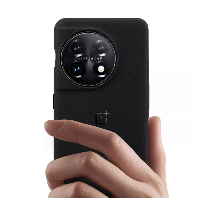 Original Oneplus 11 Case Carbon Sandstone Black Bumper Karbon Protective Cover Case For One Plus 11 5G Smart Phone OPO