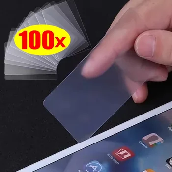 1-100 pezzi kit di strumenti per la leva dello schermo del telefono opaco trasparente carte di apertura dello schermo LCD del telefono cellulare riparazione smontaggio strumento per fare leva del cellulare