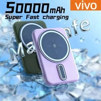 VIVO 50000mAh Magnetic Power Bank Wireless Super Fast Charging Portable External Battery Charger For iPhone Huawei Samsung