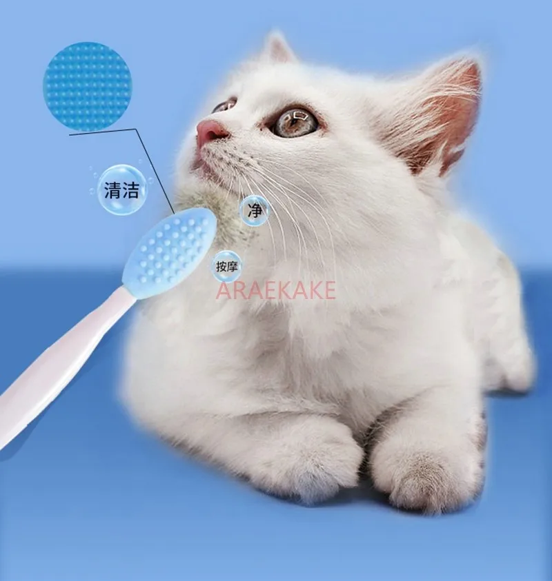 Cat Black Chin Cleaning Brush Silicone Brush Cleaning Pet Cat Dog Comb Chin Tool Black Head