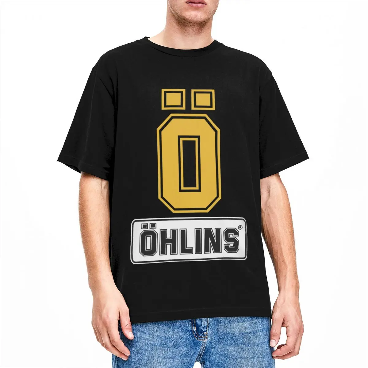 Funny Ohlins Shock Suspension Car Motorcycle Sports Racing T Shirt Uomo Donna T-Shirt In Puro Cotone Idea Regalo Vestiti