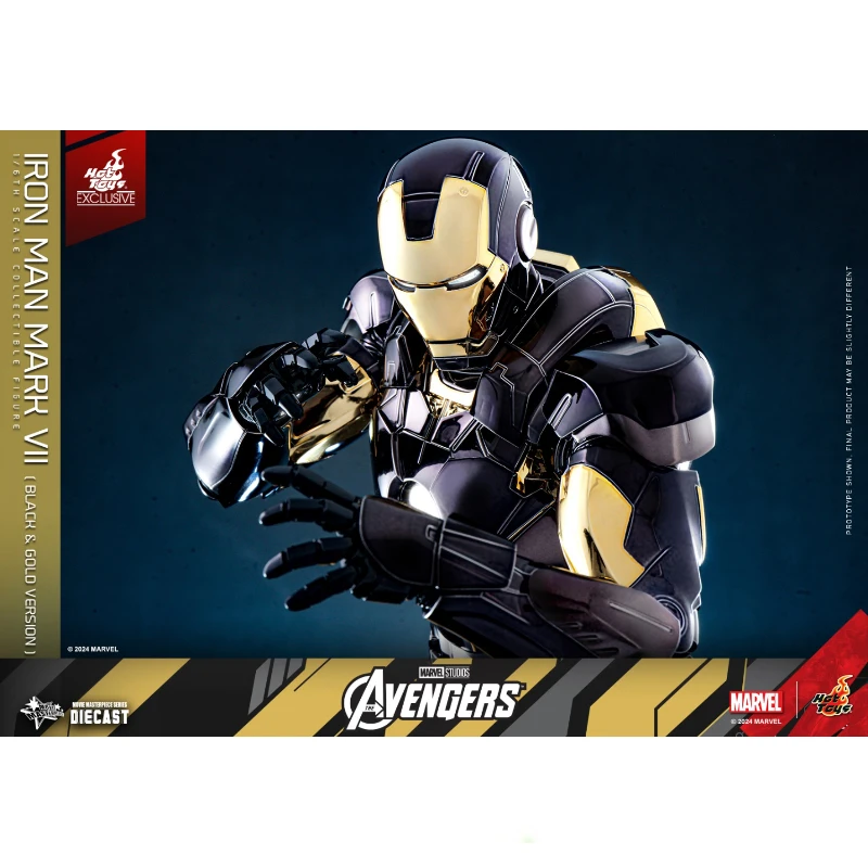 In Stock HotToys MMS741-D61 IRON MAN MARK VII BLACK & GOLD VERSION 