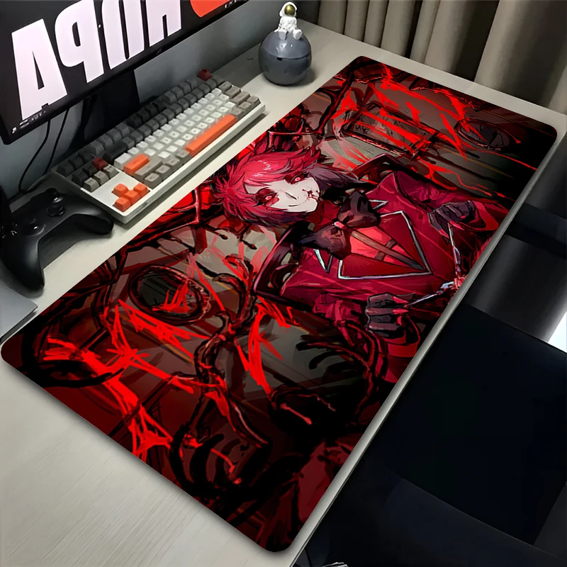 Hazbin Hotel Mouse pad game player computer accessories table pad laptop keyboard pad coaster PC carpet Anime Game Mousepad XXL 6