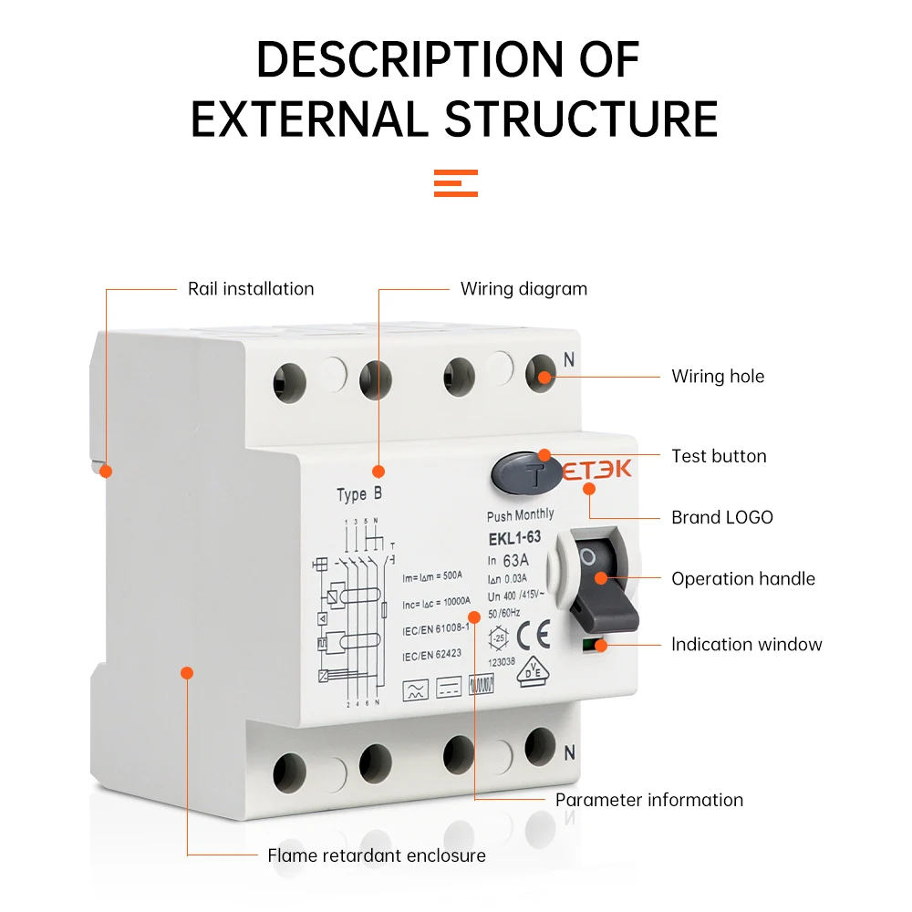 GYL9 AC 残留電流サーキットブレーカー電磁差動ブレーカースイッチ 4P 40A 63A 100A 1 個(4P 40A,30m タイプA RCD  電磁式残留電流遮断器 ELCB 3P+N 40A 63A ELCB 脈動直流残留電流検出(30ma,4P 63A) GYL9 AC 残留電流電磁差動ブレーカー安全スイッチ  4P 40A 63A 100A 1 個 ... GYL9 AC 残留電流遮断器 差動ブレーカー 安全スイッチ 4P 25A 40A 63A 100A(4P 25A、30mA)