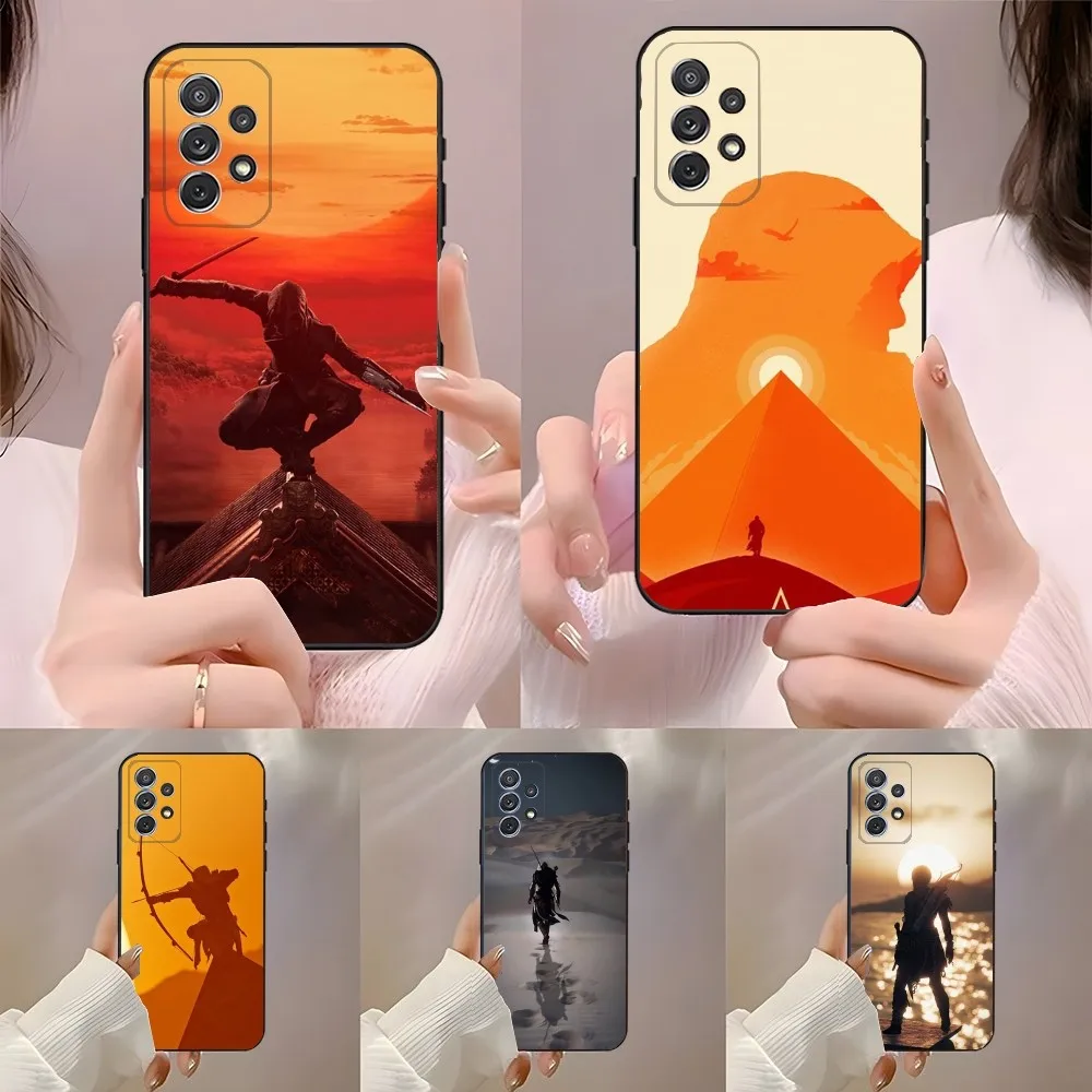 A-Assassins G-Game C-Creed Custodia Per Telefono Per Samsung Galaxy A13,A21S,A22,A31,A32,A52,A53,A71,A80,A91 Soft Black Cover