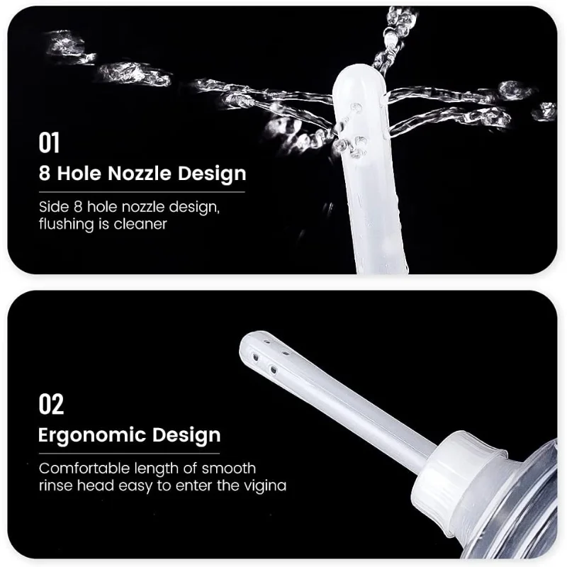 Large-capacity Syringe Enema Irrigator Anus Irrigator Disposable Cleaning Enema Feminine Hygiene Enema Anus Cleaning Device 2