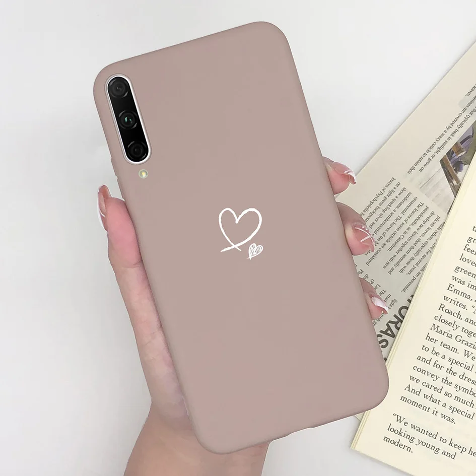 Fashionable Matte Silicone Phone Case - Cute Girl with Flower & Butterfly Design - 6.59