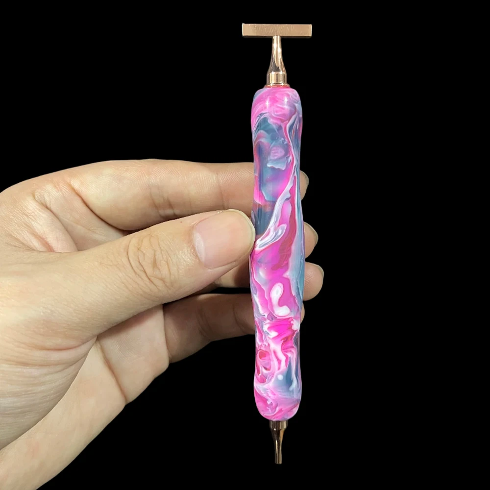 HOMFUN Bunter Diamant-Malstift, Stickerei-Gewinde-Punktbohrwerkzeug, multifunktionales Zubehör für Metall-Schraubgewinde-Kopf – Detail 4