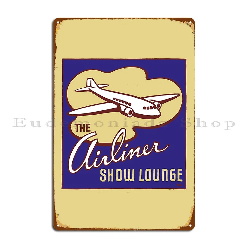 

Металлический плакат с надписью «Airliner Show»