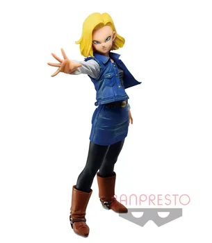 Bandai-Dragon Ball MATCH MAKERS Anime Action Figure, Trunks, Original, Banpresto, Android 18, PVC, Jouets à collectionner 7