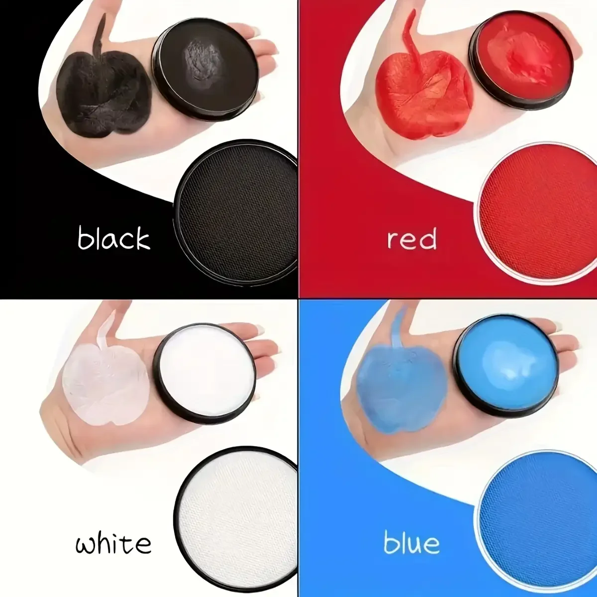 8-Farben-Aquarellfarben-Set, Zeichnung für Party, Cosplay, Malerei im Owen, Weihnachten, gemischtes Farbsystem, langlebig, Pasteform – Detail 7