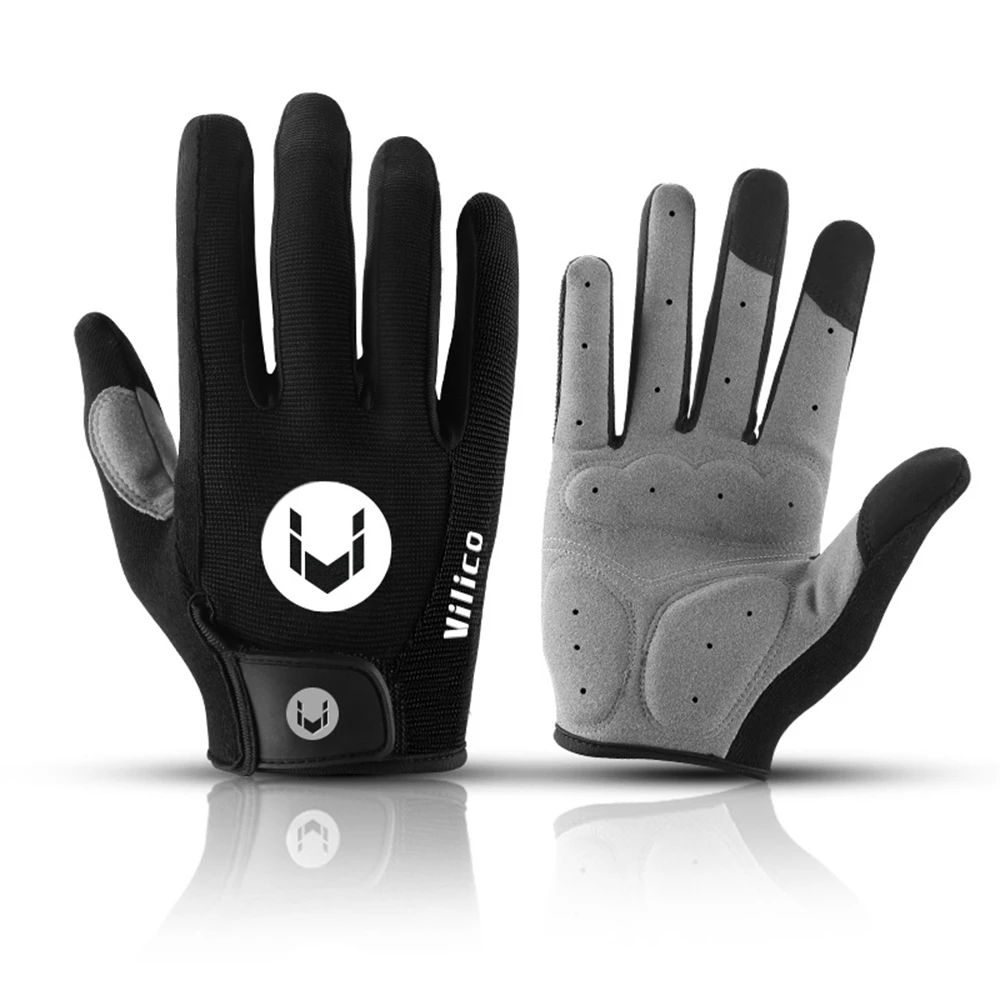 Outdoor Sports Men's and Women's Fitness Non-slip Riding Full-finger Bicycle Breathable Touch Screen Gloves Sports Riding Glove