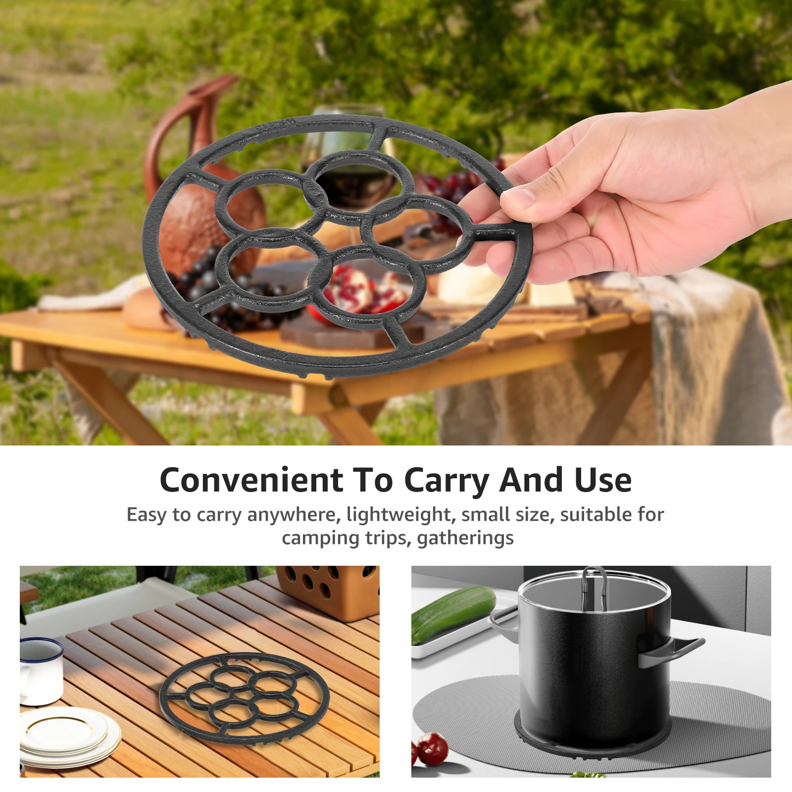 2 Pcs Gas Ring Reducer Iron Alloy Gas Hob Ring Stable Wok Support Rack Portable Anti Scald Stand for Kitchen Milk Pans Hot Pots gas stove accessories