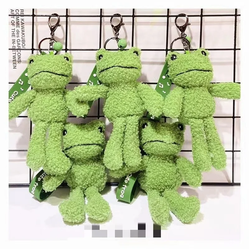 Cute Cartoon Animal Plush Toy Keychain Backpack Keychain Coin Bag Frog