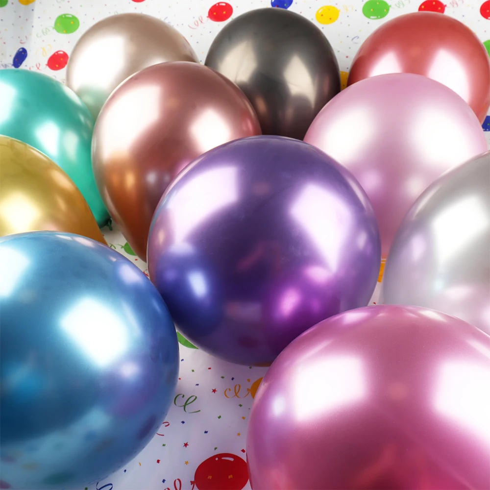 10inch Metallic Balloon 10 20 50pcs Gold Silver Mix Balloons Happy Birthday Decorations Wedding Globos Party Supplies Graduation inflatable balloons