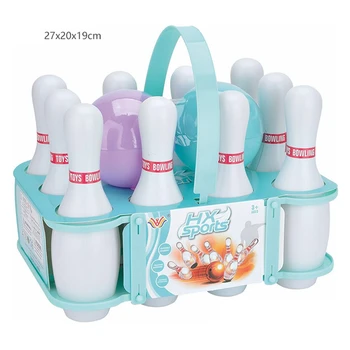 Set da bowling illuminato Giochi di spille da bowling per bambini Set di palline da bowling per bambini Giochi che si illuminano al buio Giocattolo interattivo per genitori e figli