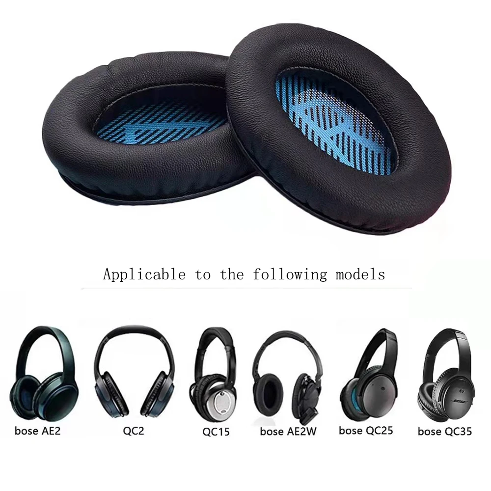 SOULWIT Headband Cover For Bose AE2/AE2i/AE2w/SoundLink Around- Ear I,II(Model BA2)/SoundTrue Around-Ear I,II Headphones, Replacement Headstrap Pad Repair Part - Sapphire Blue