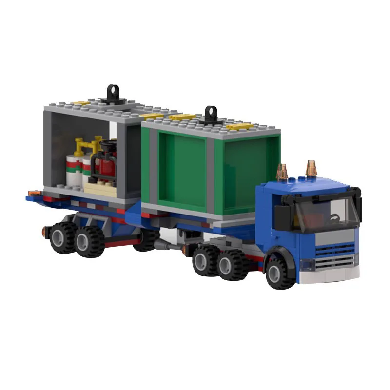

MOC City Lines Truck & Trailer Cars Building Blocks Bricks Set Kids Toys Gifts For Boys And Girls