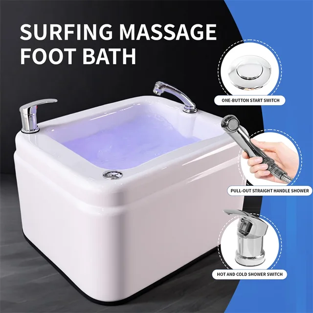 อ่างแช่เท้าดีท็อกซ์พร้อมระบบนวดบำบัดด้วยน้ำ ช่วยผ่อนคลายด้วยการนวดกระตุ้นและไฟหลากสี 1