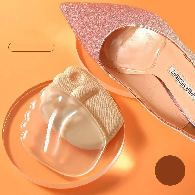 Women forefoot shoe insoles silicone gel cushion pain relief support insert pad