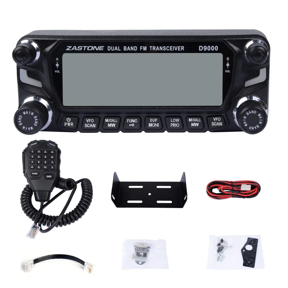 Zastone Zt-d9000 Mobile Radio 512-channel 50w Lcd Screen Vhf/uhf 