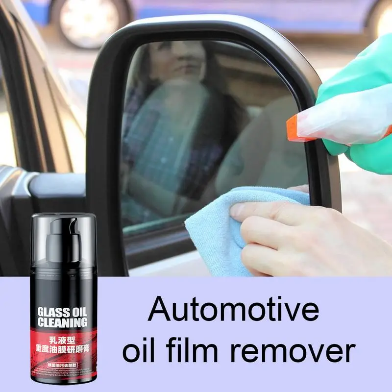 

Car Windshield Oil Film Remover Glass Cleaning Cream Abrasive Paste For Tinted & Non-Tinted Windows With Sponge Glass Cleaner