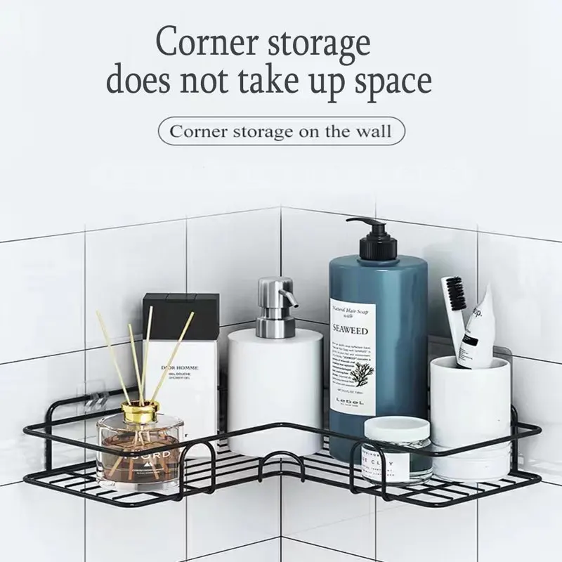 4-Pack Shower Caddy Shelves Organizer with Soap Dish Holder No