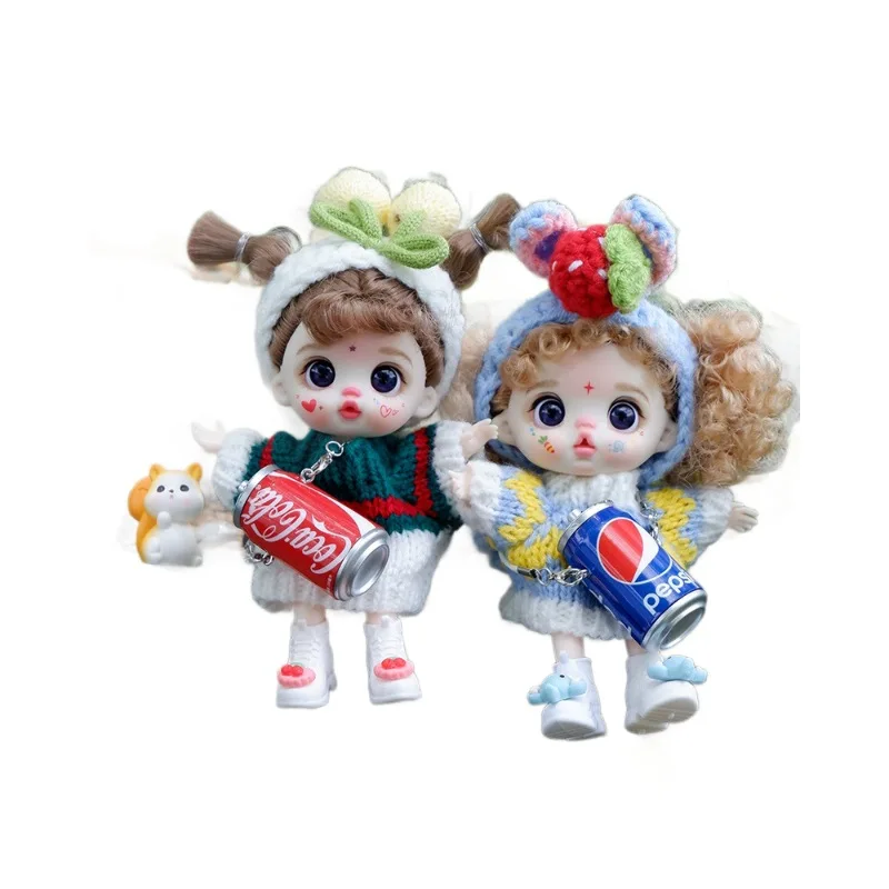 New Loli Fen Doll Supermarket Same Style Doll Vinyl Doll Dress Up Mobile Pendant Female Birthday Gift