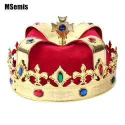 Children Crown Hats Kids Boys Halloween King Emperor Prince Rhinestone Decorations Hat Crown Party Cosplay Accessories 2022 New