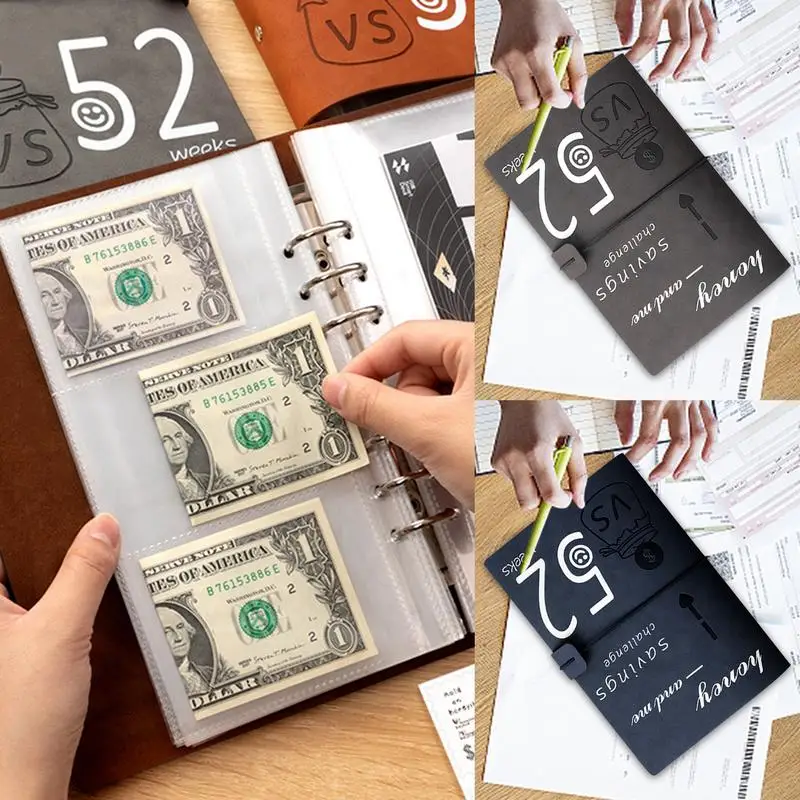 

52 Week Money Saving Challenge Binder Savings Challenges Book Save 1 378 With Cash Envelope Reusable Budget Book Planner Money