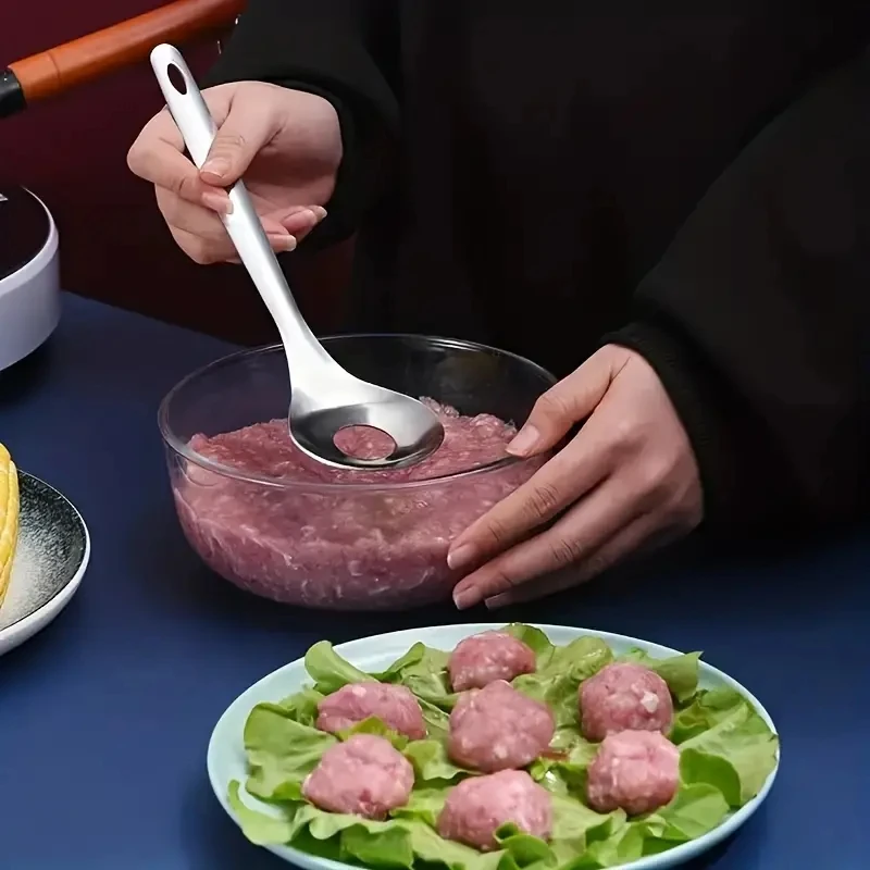 304 Stainless Steel Meatball Spoon Squeeze Maker Kitchen Gadgets kitchen utensils,meatball maker