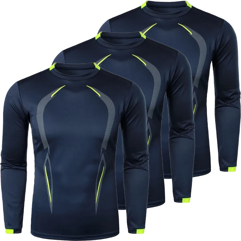 3 Pack  Men's Sports Training Long Sleeve Quick-dry T-shirt Fitness Lightweight Streetwear Breathable Oversized T Shirts for Men