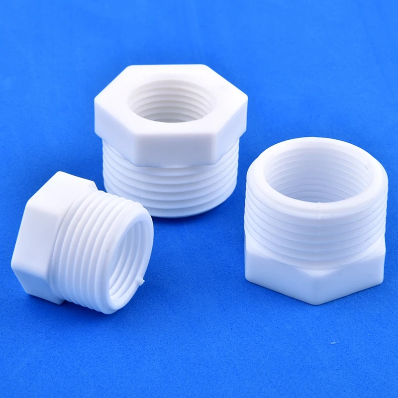 Water Pipe Fitting 1/2" 3/4" 1" Male/Female Thread Reducer Joint Bushing Connector Garden Irrigation Aquarium Tank Nipple Joint