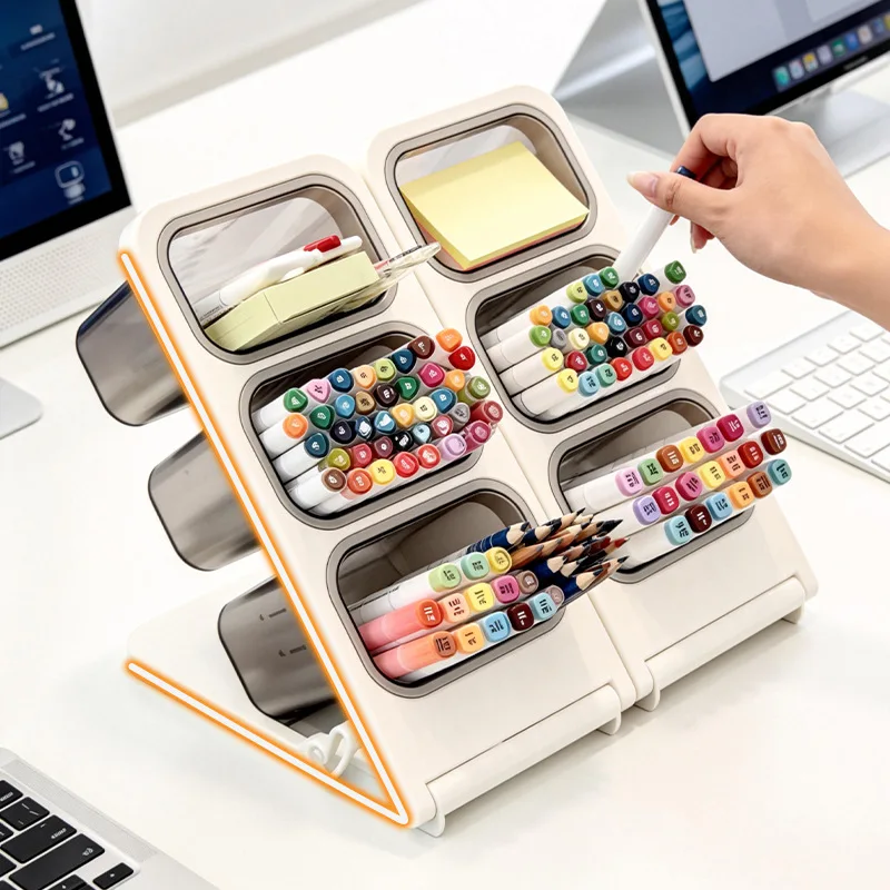 Detachable Multi-Layer Pen Holder for Home and Office Desks