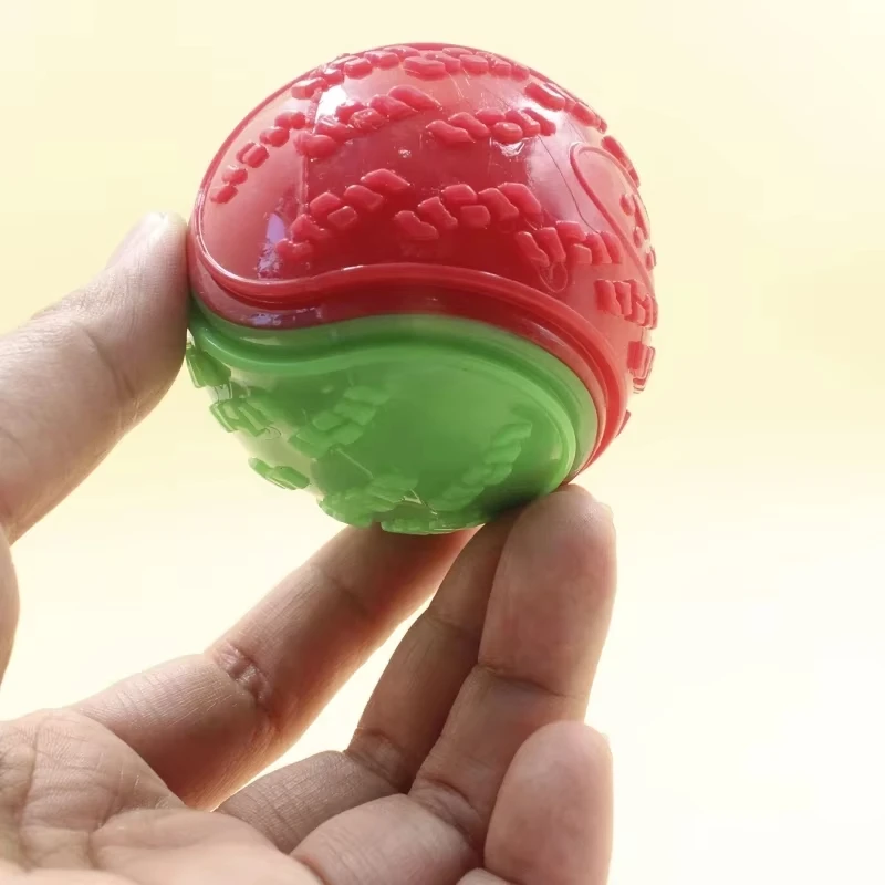 Dog Toy Ball Dogs Chew Ball Interactive Toys Soft TPR Toys for Dog Pet Teeth Cleaning Bite Resistance Squeaky Dog Ball Toy Pet Products