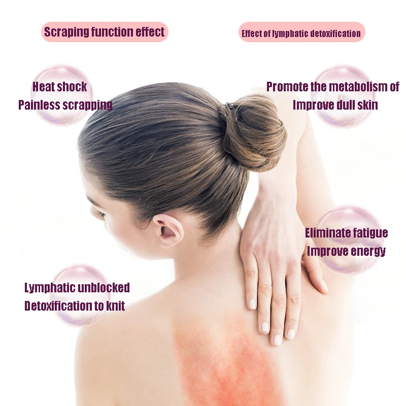 Electric Facial Massage Tool Heating Scraping Board Guasha Vibration Micro Current Lift Tightening Gua Sha for Spa Eye Neck Face 4