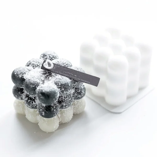 DIY Homemade Christmas Candle Mold Soap Making Tool Candle Plaster 3D Silicone Soap Mold