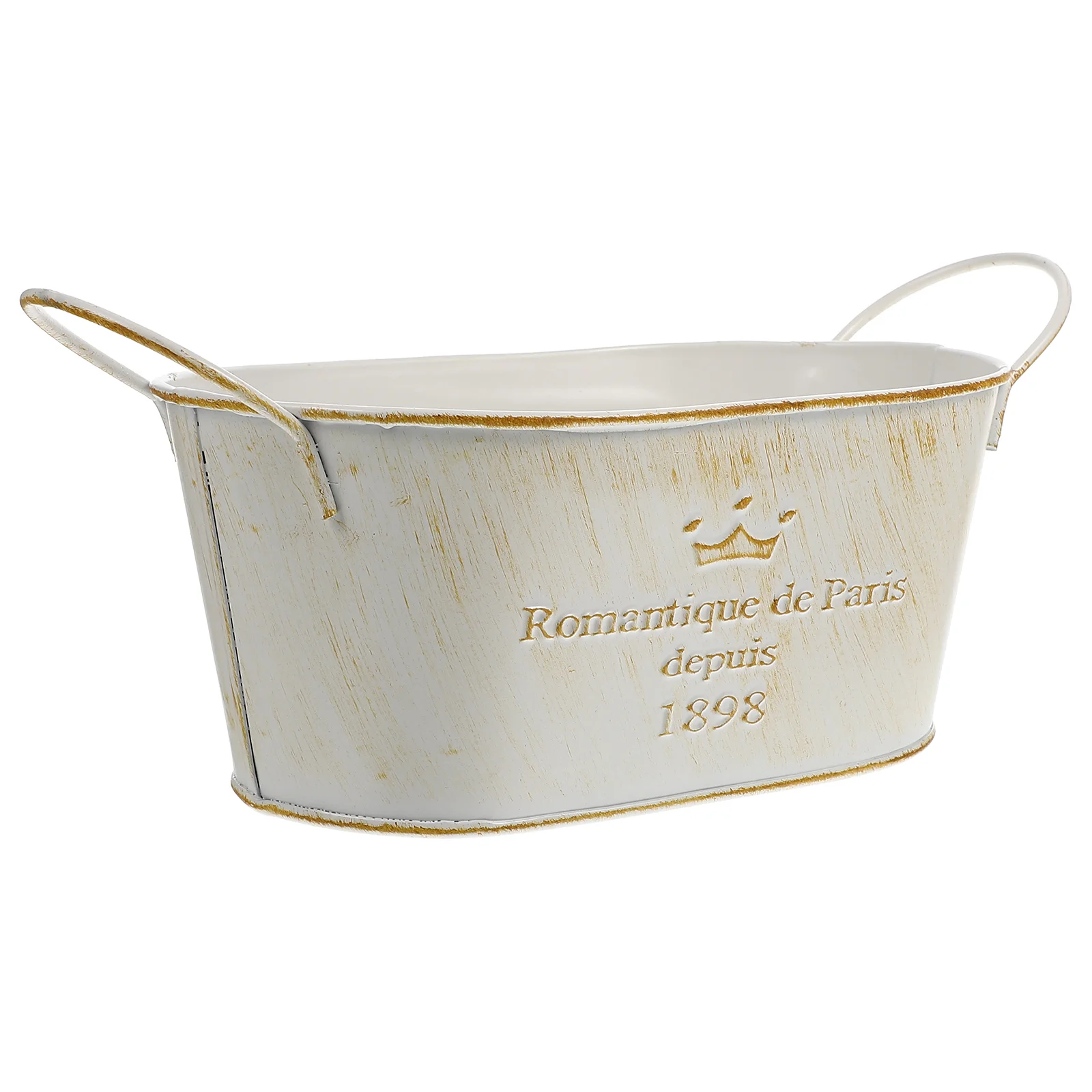 Metal Vintage Flower Pot Planter 1