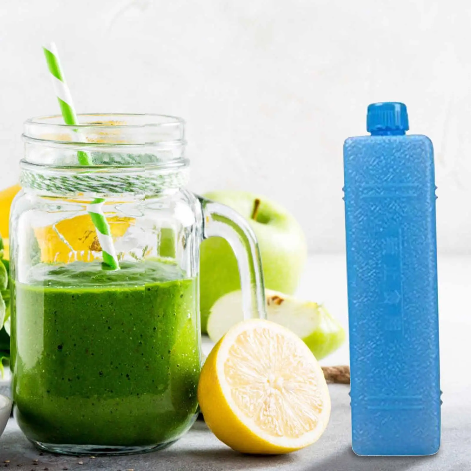 Freezer Pack Reusable Ice Box PE Ice Crystal Box Refrigeration Keep Fresh Picnic Cooler Box Durable Air Conditioning Fan Ice Box