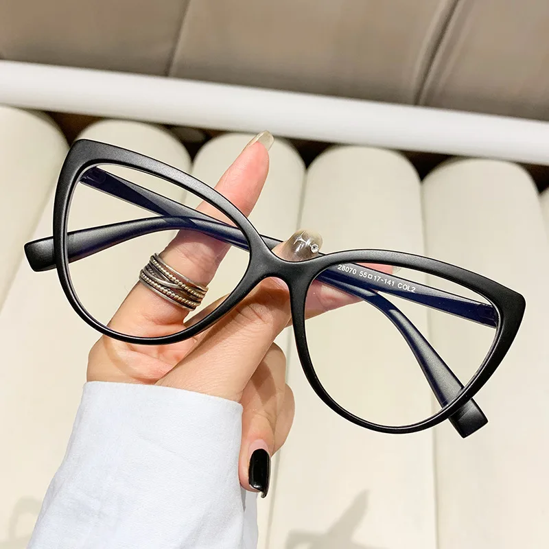 New fashion retro cat eye anti-blue glasses frame European and American personality trend women's glasses anti blue light glasses eyewear frames women glasses fashion eyeglasses