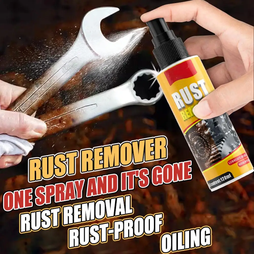 120ML Versatile Automotive Rust Removal Spray Pots Grease Easy Showers Wheels Anti-oxidation Coating Protective Rust Remova P3X2