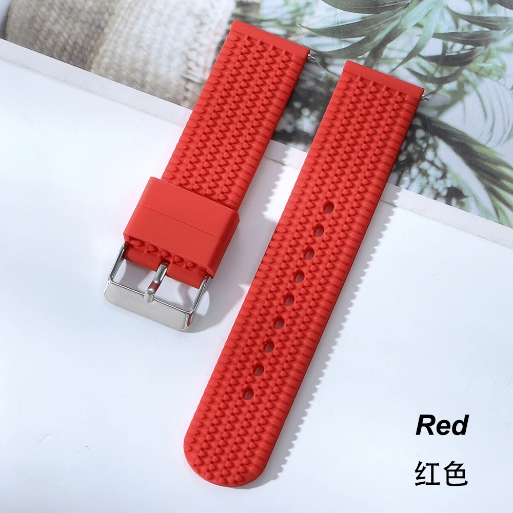 Premium Silicone Quick Release Watch Band – Soft Rubber Strap Replacement Wristband