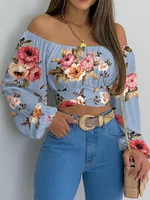Skylar Off Shoulder Chic Long Sleeve Crop Top 5