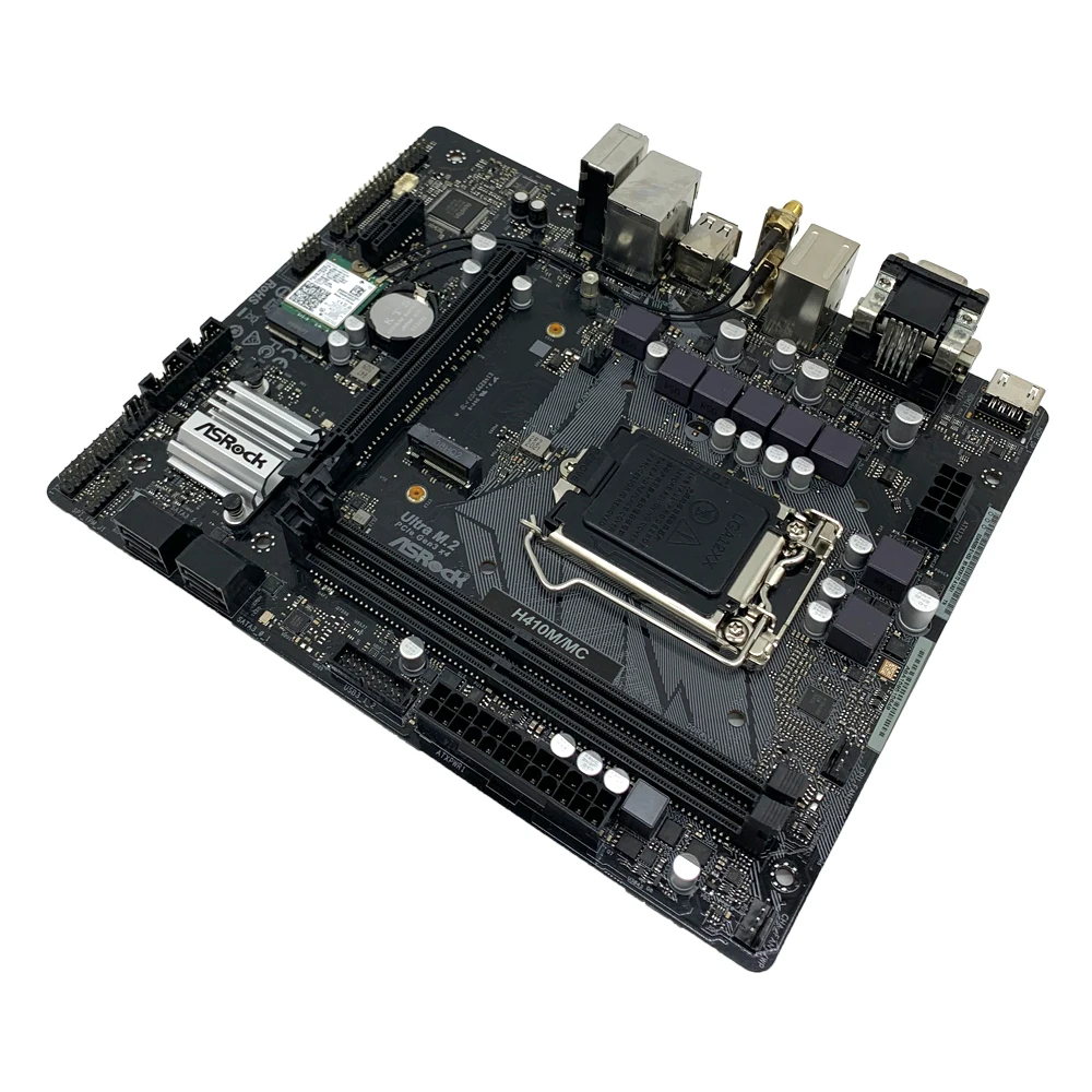 ASRock H410M/MC 마더보드, LGA1200 DDR4 64GB M.2 인텔 세대 코어 CPU, - 티몬