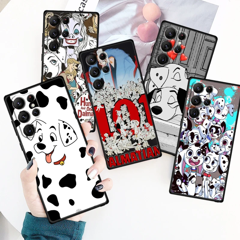 

Disney 101 Dalmatians For Samsung Galaxy S23 S22 S21 S20 FE S10 S10E S9 Plus Ultra Pro Lite 5G Black Phone Case