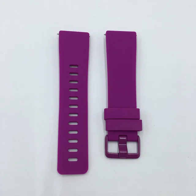 Silicone Band for Fitbit Versa 2 Strap Replacement Smart Watch Accessories for Fitbit Versa Lite Waterproof Bracelet Wristband Purple